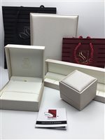 Anello Sartorello Gioielli Donna in Oro bianco Rubino 0.96 Ct AN-2186P-8-1-13-R-OV-N-G-SI - AN-2186P-8-1-13-R-OV-N-G-SI